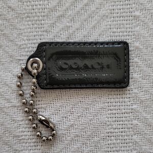 Coach Glossy Black Keychain